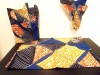  Placemat Set: Blue and Orange